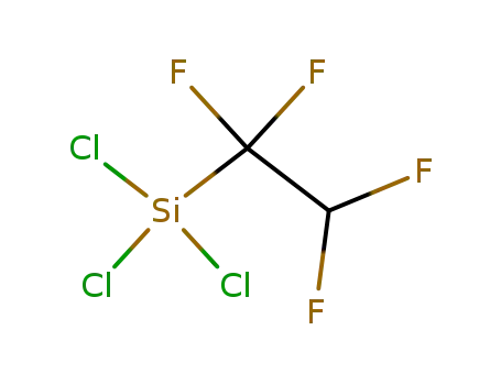 Molecular Structure of 354-83-6 (trichloro(1,1,2,2-tetrafluoroethyl)silane)