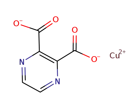 Molecular Structure of 46150-15-6 (pyrazine-2,3-dicarboxylatocopper(II))