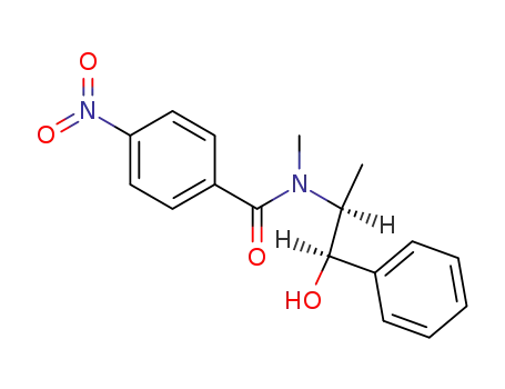 4-nitro-benzoic acid-[((1<i>S</i>,2<i>R</i>)-2-hydroxy-1-methyl-2-phenyl-ethyl)-methyl-amide]