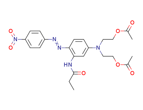 2-[N-(2-acetyloxyethyl)-4-(4-nitrophenyl)diazenyl-3-(propanoylamino)anilino]ethyl acetate