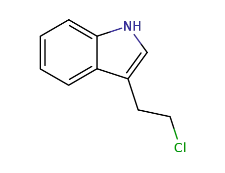 Molecular Structure of 32933-86-1 (3-(2-chloroethyl)-1H-indole)
