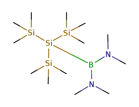 Molecular Structure of 81175-91-9 (bis(dimethylamino){tris(trimethylsilyl)silyl}borane)