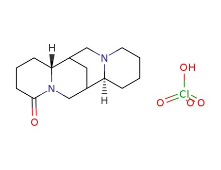Molecular Structure of 7400-11-5 (7,14-Methano-2H,11H-dipyrido[1,2-a:1',2'-e][1,5]diazocin-11-one, dodecahydro-, (7S,7aR,14S,14aS)-, perchlorate (1:1))