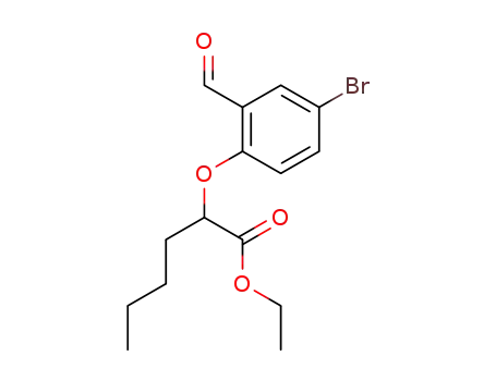 Molecular Structure of 1338547-28-6 (ethyl 2-(4-bromo-2-formylphenoxy)-hexanoate)