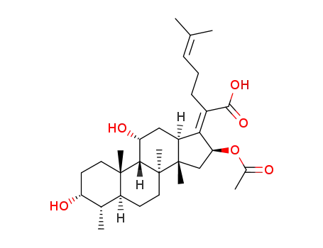 (2E)-2-[(3R,4S,5S,8S,10S,11R,13R,14S,16S)-16-acetoxy-3,11-dihydroxy-4,8,10,14-tetramethyl-2,3,4,5,6,7,9,11,12,13,15,16-dodecahydro-1H-cyclopenta[a]phenanthren-17-ylidene]-6-methyl-hept-5-enoic acid