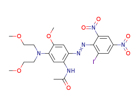 Acetamide,N-[5-[bis(2-methoxyethyl)amino]-2-[2-(2-iodo-4,6-dinitrophenyl)diazenyl]-4-methoxyphenyl]-