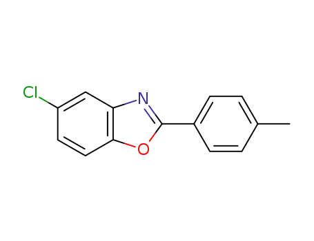 Molecular Structure of 16715-75-6 (2-(4-methylphenyl)-5-chlorobenzoxazole)