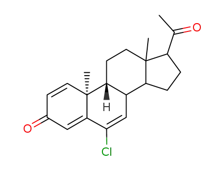 Pregna-1,4,6-triene-3,20-dione,6-chloro-, (9b,10a)- (9CI)