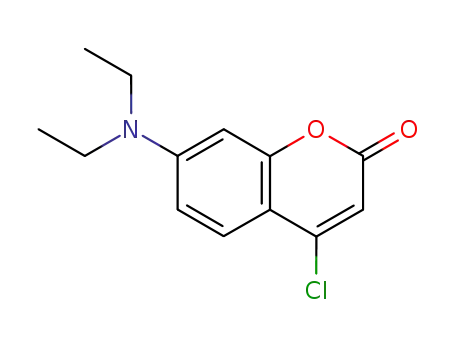 Molecular Structure of 131447-40-0 (Coumarin, 4-chloro-7-diethylamino-)