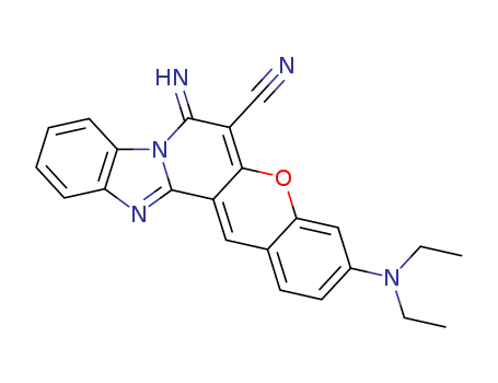 7H-[1]Benzopyrano[3',2':3,4]pyrido[1,2-a]benzimidazole-6-carbonitrile,3-(diethylamino)-7-imino-(52372-39-1)