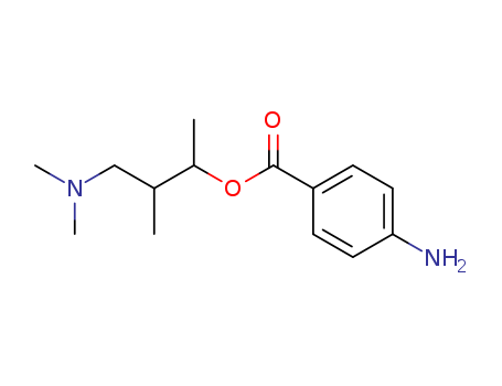 2-Butanol,4-(dimethylamino)-3-methyl-, 2-(4-aminobenzoate)