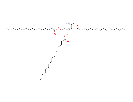 4372-46-7,pyridoxine tripalmitate,Palmitic acid, triester with pyridoxol;Vitamin B6 tripalmitate;Pyridoxol, tripalmiate (ester);UNII-KXS58JW4OT;BRN 0382570;3-Hydroxy-4,5-dimethylol-alpha-picoline tris(hexadecanoate);5-Hydroxy-6-methyl-3,4-pyridinedicarbinol tripalmitate;
