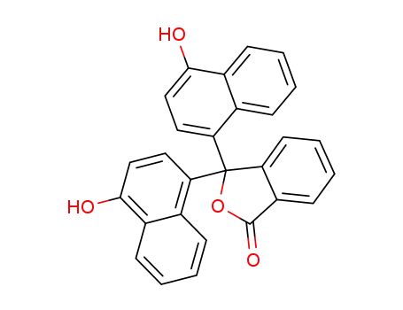 Molecular Structure of 596-01-0 (alpha-Naphtholphthalein)