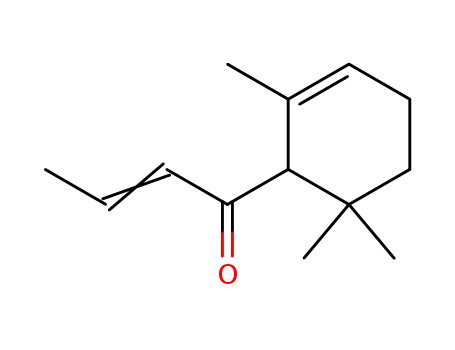 Molecular Structure of 43052-87-5 (1-(2,6,6-Trimethyl-cyclohex-2-enyl)-but-2-en-1-one)