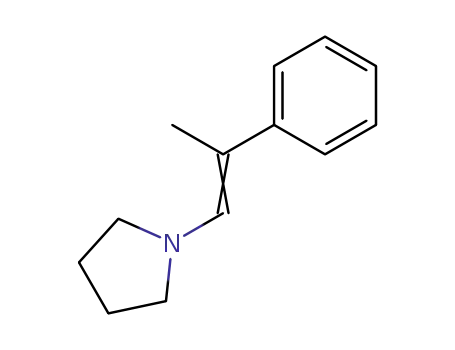 Molecular Structure of 50888-81-8 (Pyrrolidine, 1-(2-phenyl-1-propenyl)-)