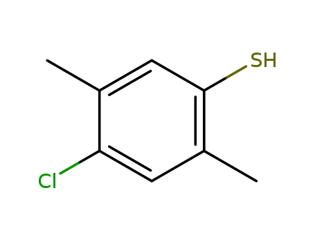 Molecular Structure of 59962-29-7 (4-CHLORO-2,5-DIMETHYLTHIOPHENOL)