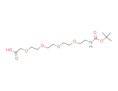 Molecular Structure of 876345-13-0 (Boc-NH-PEG(3)-COOH)