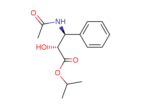 Molecular Structure of 195624-97-6 ((2R,3S)-3-acetylamino-2-hydroxy-3-phenylpropanoic acid isopropyl ester)