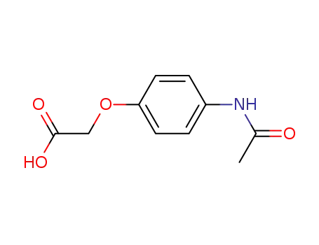 Molecular Structure of 39149-13-8 (4-acetaminophenoxyacetic acid)