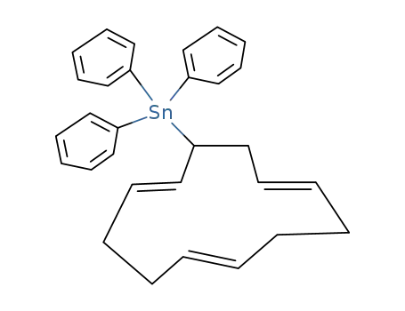 Molecular Structure of 98700-23-3 (3-(triphenylstannyl)-all-trans-1,5,9-cyclododecatriene)