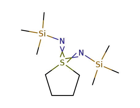 Molecular Structure of 71699-98-4 (Thiophene,1,1,1,1,2,3,4,5-octahydro-1,1-bis[(trimethylsilyl)imino]- (9CI))