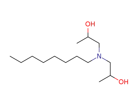 Molecular Structure of 28482-15-7 (1,1'-(octylimino)dipropan-2-ol)