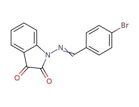 Molecular Structure of 1630015-70-1 (4-bromobenzylideneaminoisatine)