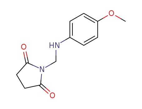Molecular Structure of 63384-03-2 (2,5-Pyrrolidinedione, 1-[[(4-methoxyphenyl)amino]methyl]-)