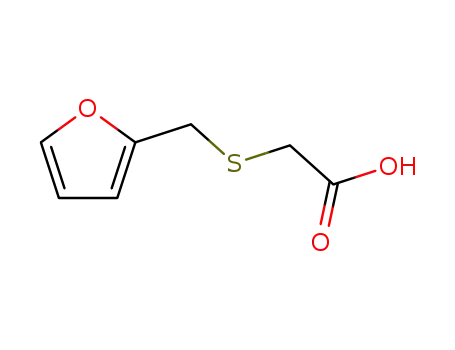 Molecular Structure of 89639-87-2 ((Furfurylthio)acetic acid)