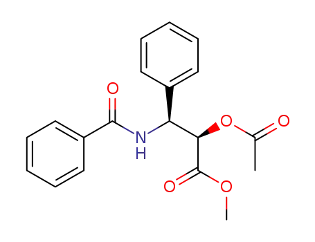 Molecular Structure of 146848-86-4 (methyl (2R,3S)-2-acetoxy-3-phenyl-3-benzoylaminopropanoate)