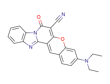 7H-[1]Benzopyrano[3',2':3,4]pyrido[1,2-a]benzimidazole-6-carbonitrile, 3-(diethylamino)-7-oxo-