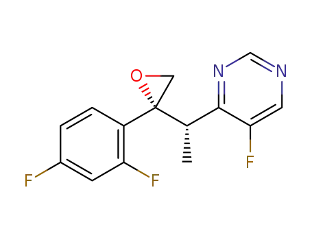 Molecular Structure of 1474024-68-4 (4-((S)-1-((R)-2-(2,4-difluorophenyl)oxirane-2-yl)ethyl)-5-fluoropyrimidine)