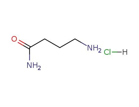 Molecular Structure of 13031-62-4 (4-AMINOBUTYRAMIDE, HYDROCHLORIDE)