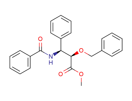 Molecular Structure of 145041-37-8 (methyl (2R,3S)-3-benzoylamino-2-benzyloxy-3-phenylpropanethioate)