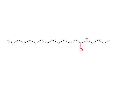 62488-24-8,isopentyl myristate,3-Methylbutyltetradecanoate; Isoamyl myristate; Myristic acid isoamyl ester; NSC 44528