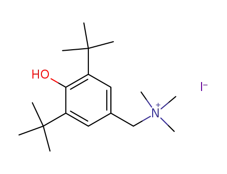 Molecular Structure of 51917-73-8 (3,5-Di-tert-butyl-4-hydroxybenzyltrimethylammonium iodide)