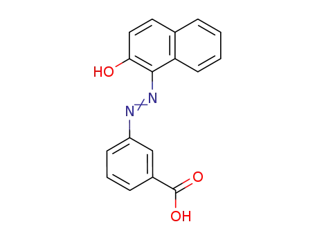 Molecular Structure of 32624-41-2 (3-[(2E)-2-(2-oxonaphthalen-1(2H)-ylidene)hydrazino]benzoic acid)