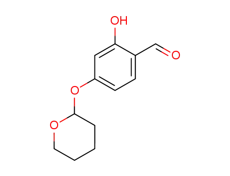 Molecular Structure of 72041-59-9 (4-TETRAHYDROPYRANOXY-2-HYDROXYBENZALDEHYDE)