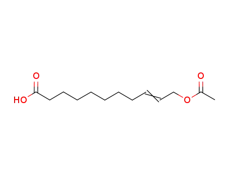 Molecular Structure of 101171-21-5 (11-acetyloxy-9-undecenoic acid)