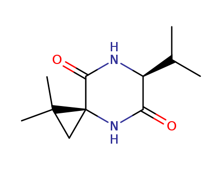4,7-Diazaspiro[2.5]octane-5,8-dione, 1,1-dimethyl-6-(1-methylethyl)-,
(3S,6S)-