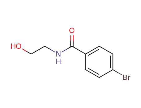 Molecular Structure of 57728-67-3 (4-BROMO-N-(2-HYDROXYETHYL)BENZENECARBOXAMIDE)