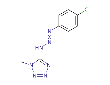 Molecular Structure of 93680-34-3 (C<sub>8</sub>H<sub>8</sub>ClN<sub>7</sub>)