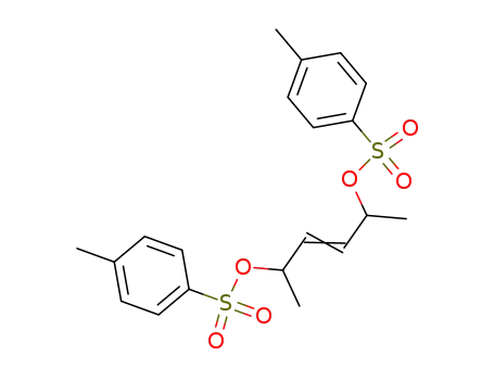 Molecular Structure of 89959-82-0 (3-Hexene-2,5-diol, bis(4-methylbenzenesulfonate))