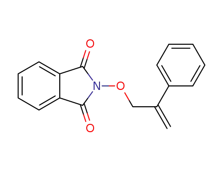 Molecular Structure of 1608461-37-5 (2-((2-phenylallyl)oxy)isoindoline-1,3-dione)