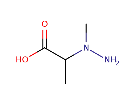 Molecular Structure of 98026-07-4 (2-(1-Methyl-hydrazino)-propionsaeure)