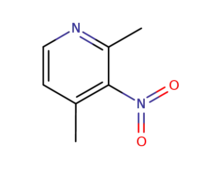Molecular Structure of 1074-76-6 (2,4-Dimethyl-3-nitropyridine)