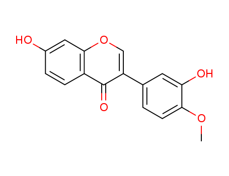 20575-57-9,Calycosin,7-hydroxy-3-(3-hydroxy-4-methoxy-phenyl)chromen-4-one;4H-1-Benzopyran-4-one,7-hydroxy-3-(3- hydroxy-4-methoxyphenyl)-;7,3'-Dihydroxy-4'-methoxyisoflavone;