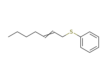 Molecular Structure of 89965-90-2 (Benzene, (2-heptenylthio)-, (E)-)