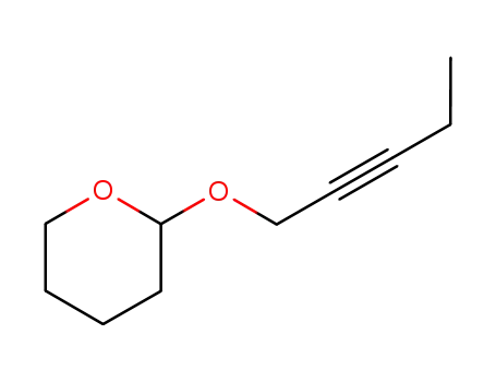 Molecular Structure of 6261-21-8 (2-pent-2-ynyloxy-tetrahydro-pyran)