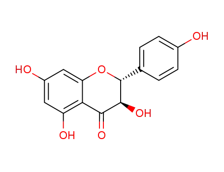 Molecular Structure of 480-20-6 (Dihydrokaempferol)